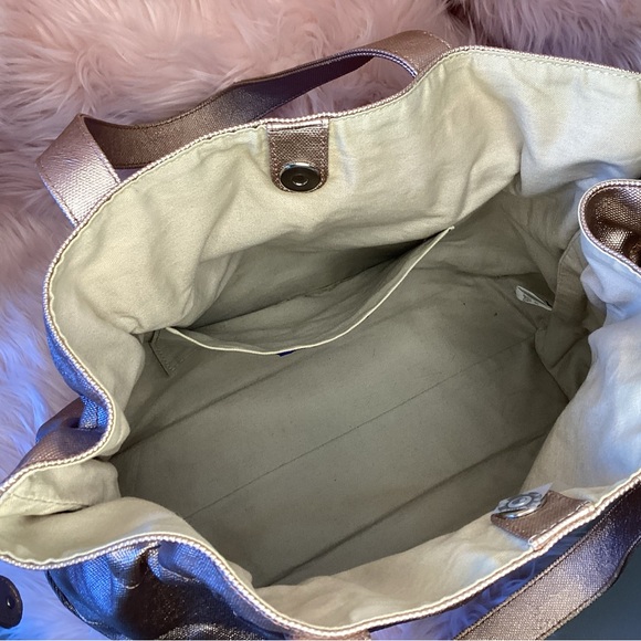 Burberry of London Blue Label rose gold metallic shoulder bag - Picture 8 of 16